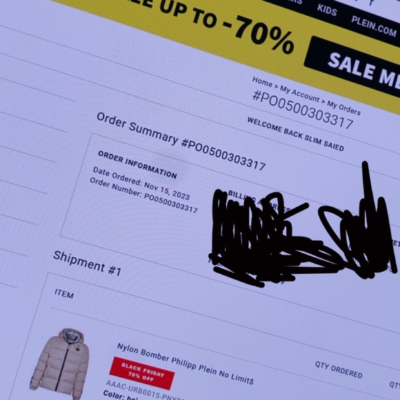 🔥PHILLIP PLEIN "NO LIMIT$" BEIGE NYLON BOMBER (SMALL)🔥 - Picture 8 of 8